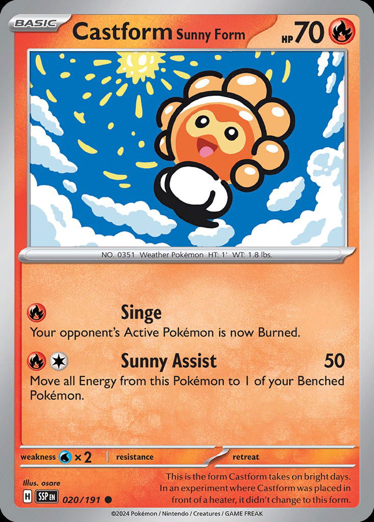 Castform Sunny Form SSP 20 Crop image Wallpaper