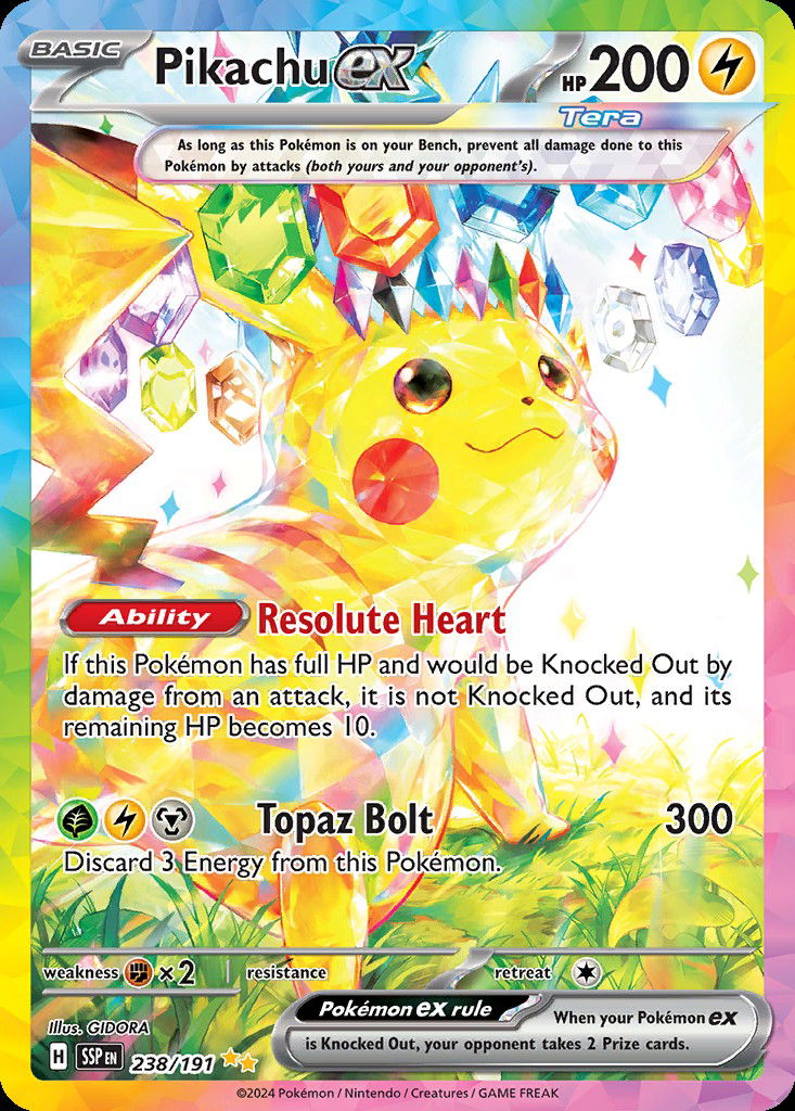 Pikachu ex SSP 238 Crop image Wallpaper