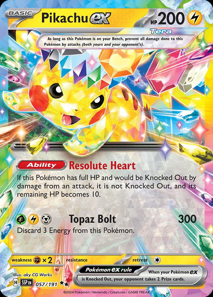 Pikachu ex SSP 57 Crop image Wallpaper