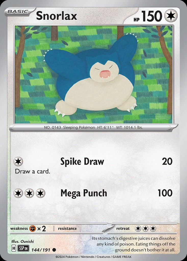 Snorlax SSP 144 Crop image Wallpaper