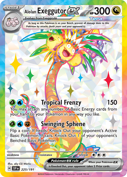 Alolan Exeggutor ex SSP 225 Full hd image