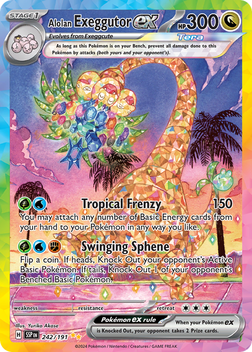 Alolan Exeggutor ex SSP 242 Full hd image