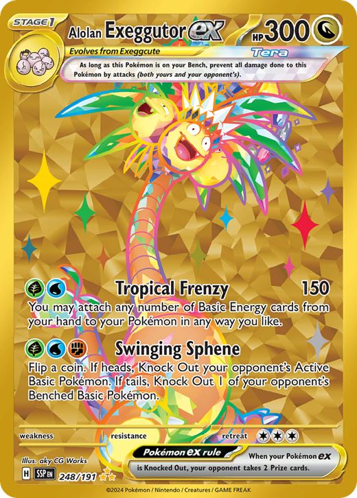 Alolan Exeggutor ex SSP 248 Full hd image