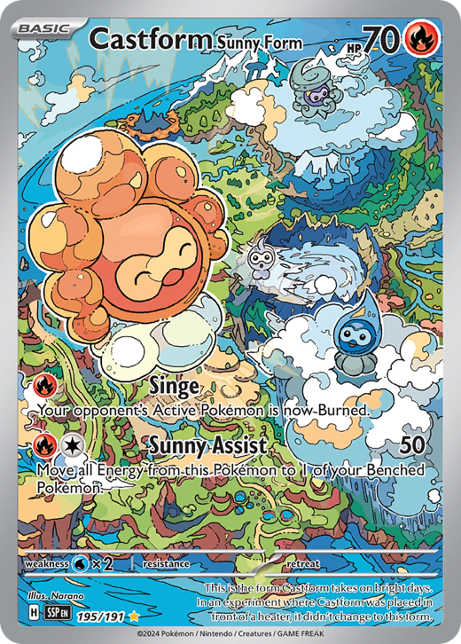 Castform Sunny Form SSP 195 Full hd image