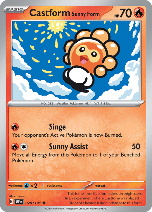 Castform Sunny Form SSP 20 Full hd image