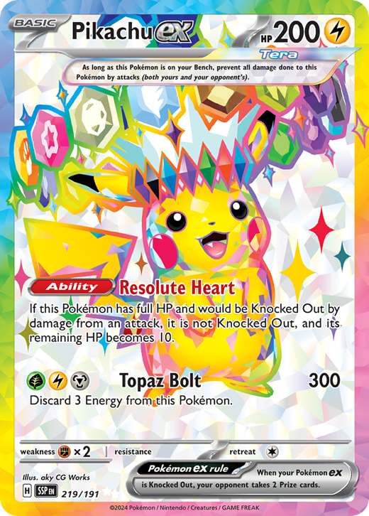 Pikachu ex SSP 219 Full hd image