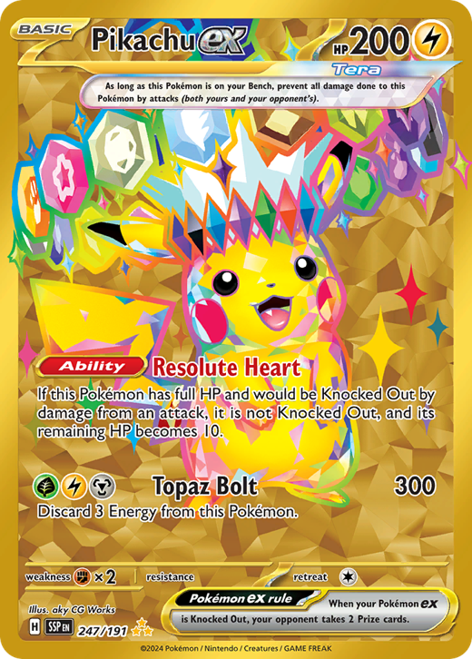 Pikachu ex SSP 247 Full hd image