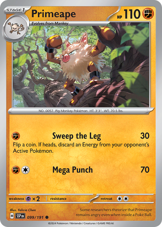 Primeape SSP 99 Full hd image