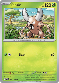 carta spoiler Pinsir PRE 3