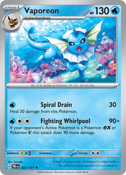 Vaporeon PRE 22 image