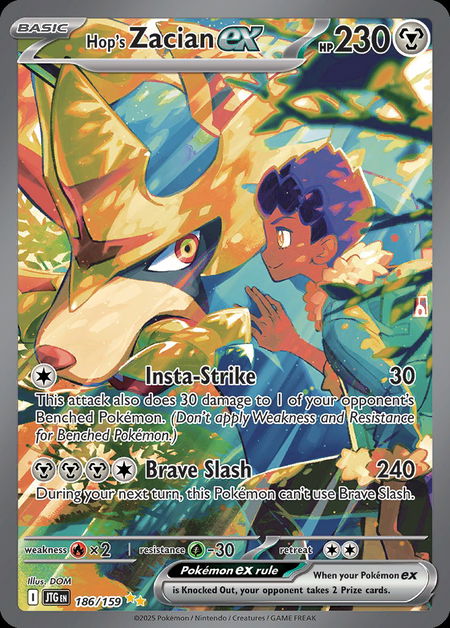 Hop's Zacian ex JTG 186