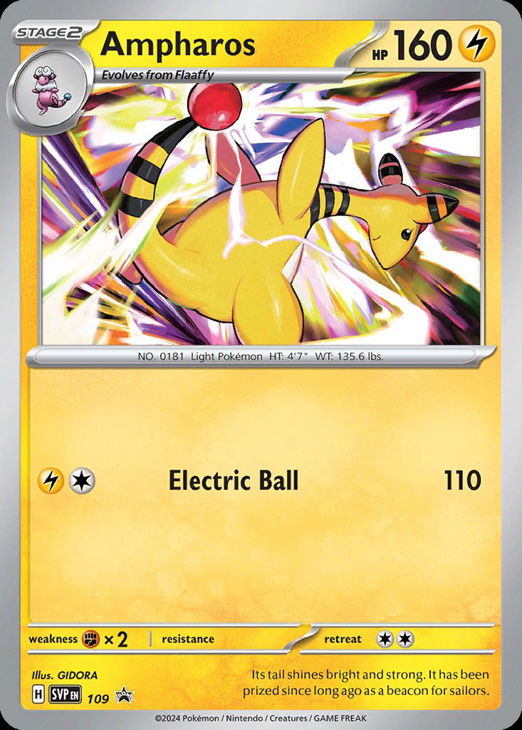 Ampharos svp 109 Crop image Wallpaper