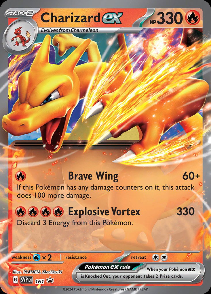 Charizard ex PR-SV 161 Crop image Wallpaper