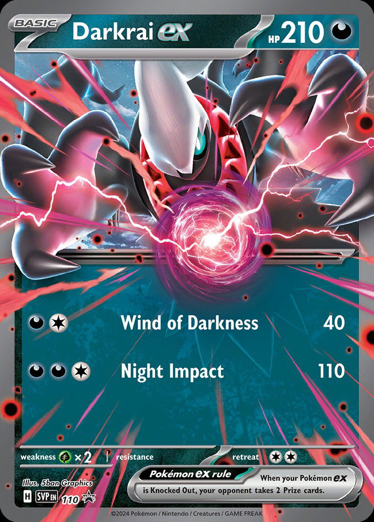 Darkrai ex svp 110 Crop image Wallpaper