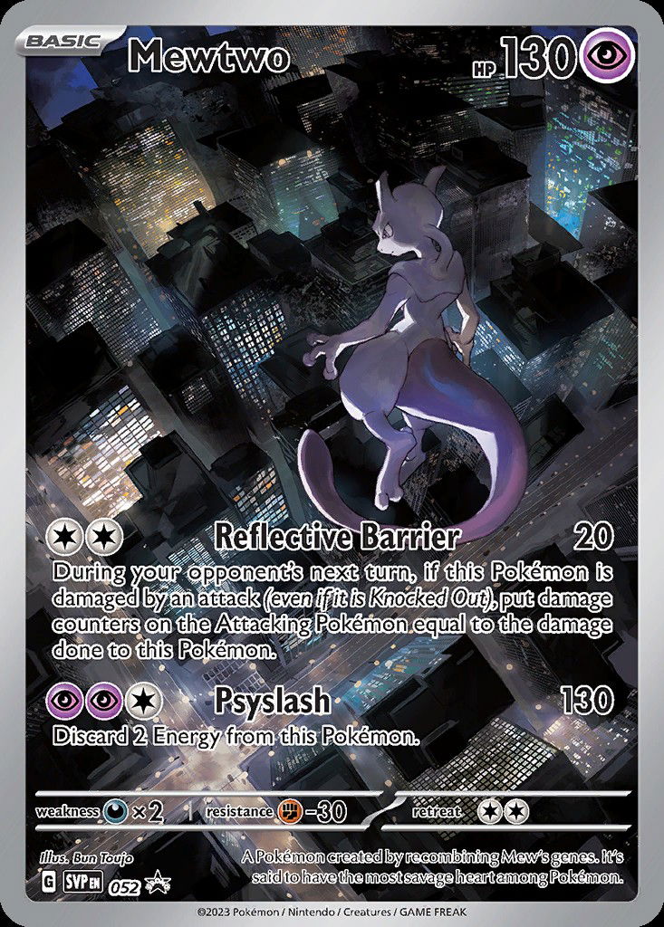 Mewtwo PR-SV 52 Crop image Wallpaper