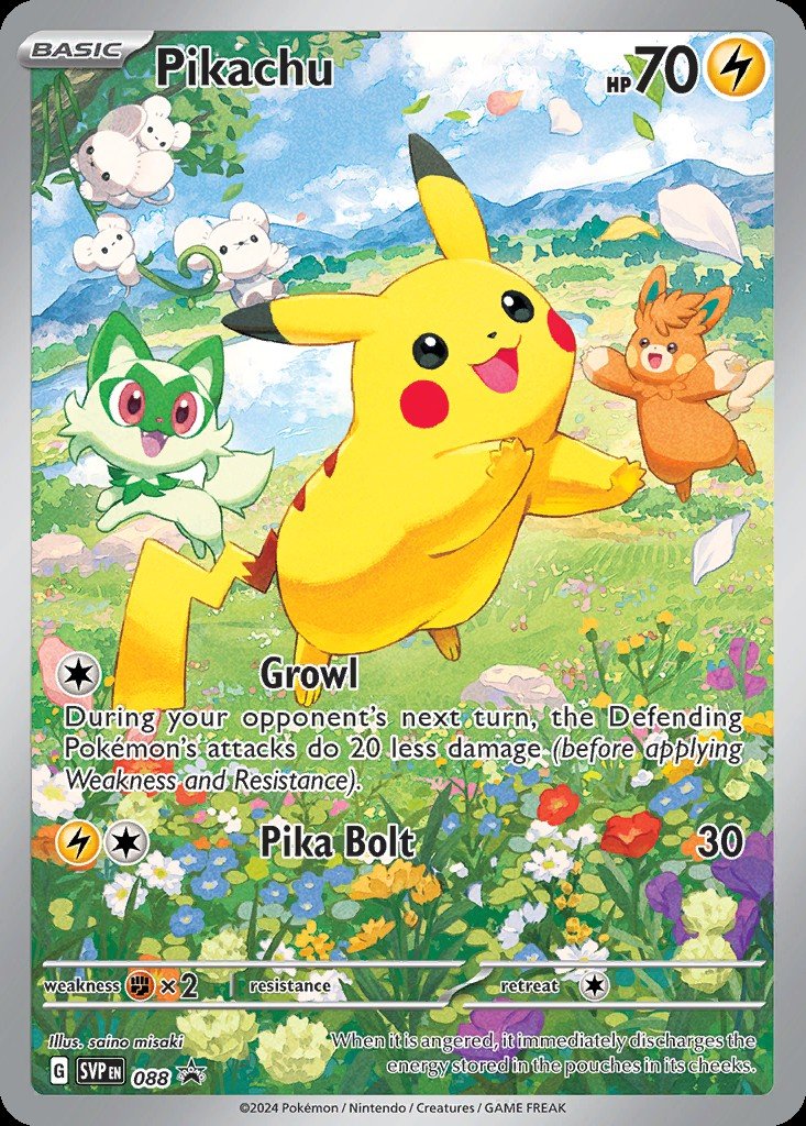 Pikachu PR-SV 88 Crop image Wallpaper