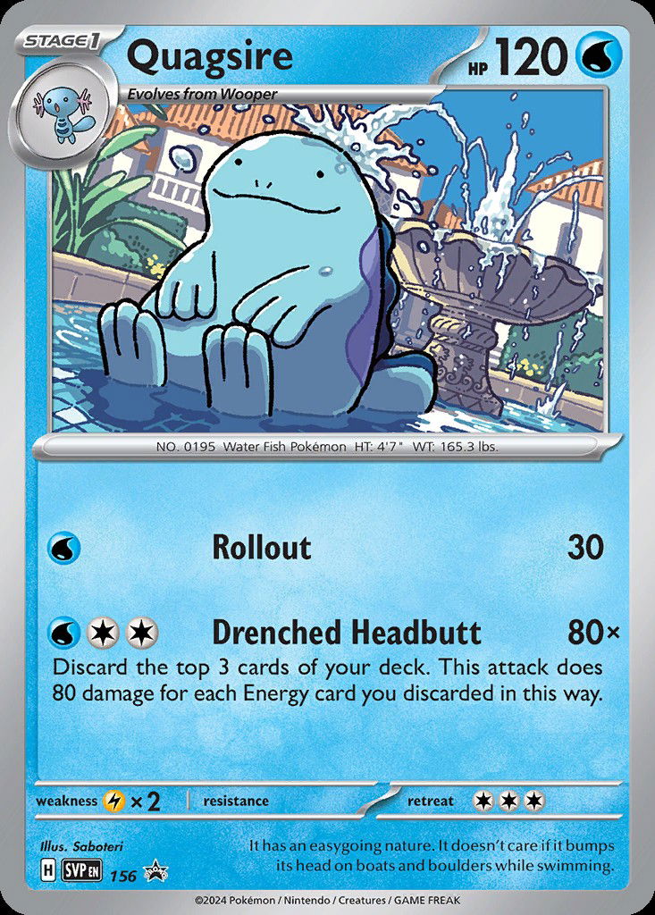 Quagsire PR-SV 156 Crop image Wallpaper