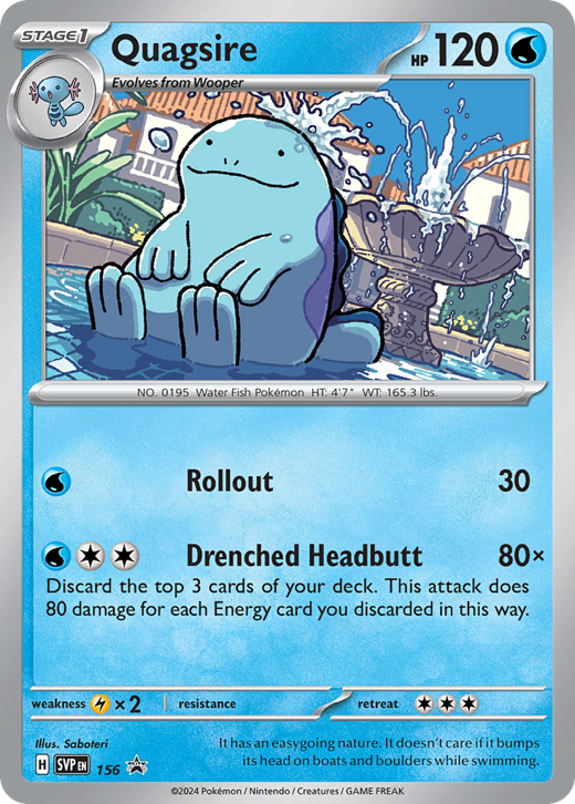 Quagsire PR-SV 156 Full hd image