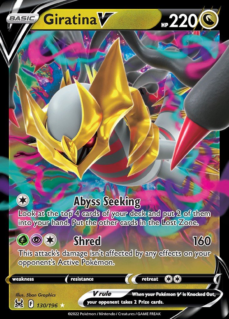 Cartão Pokémon Giratina V astro Lor131 em segunda mão durante 10