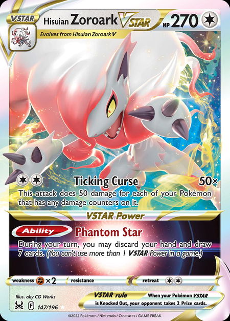 Hisuian Zoroark VSTAR LOR 147