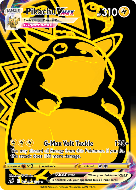 Pikachu VMAX LOR TG29 Full hd image