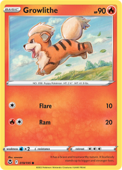 Growlithe SIT 19 translates to Growlithe SIT 19 in Portuguese.
