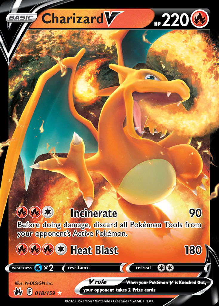 Charizard V CRZ 18 Crop image Wallpaper