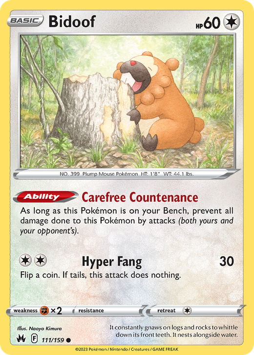 Bidoof CRZ 111 image