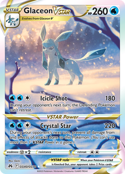 Glaceon VSTAR CRZ GG40 image