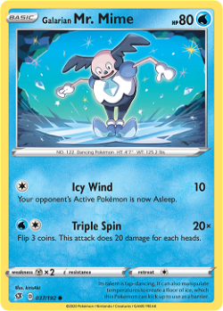 Galarian Mr. Mime RCL 37 translates to Sr. Mime de Galar RCL 37 in Portuguese. image