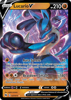 Lucario V CPA 27  Pokemon TCG POK Cards