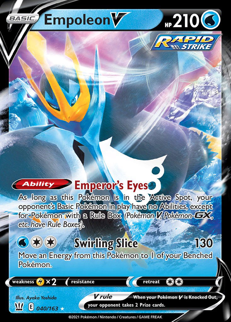 Empoleon V BST 40 Crop image Wallpaper