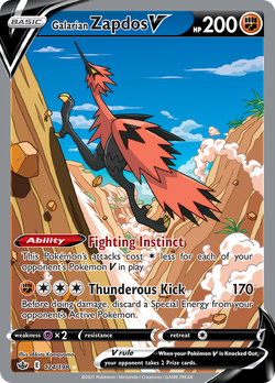 Galarian Zapdos V CRE 174 image