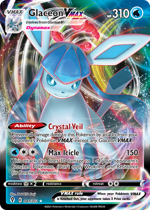 Glaceon VMAX EVS 41 Full hd image