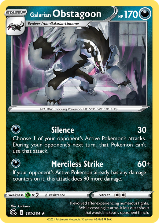 Galarian Obstagoon FST 161 image