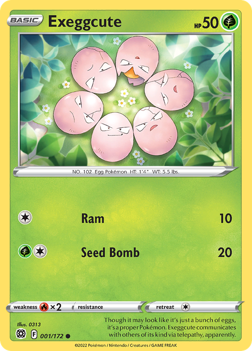 Exeggcute BRS 1 -> Exeggcute BRS 1 image