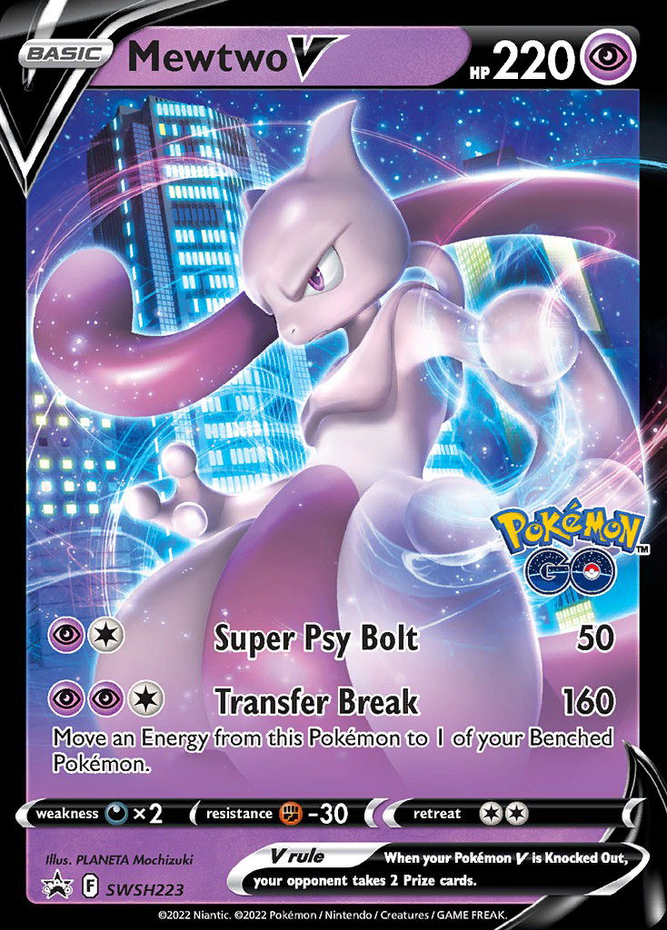 Mewtwo V PR-SW SWSH223 Crop image Wallpaper