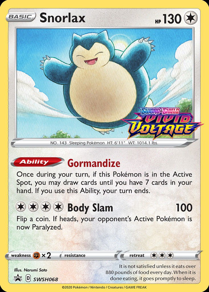 Snorlax PR-SW SWSH068 Crop image Wallpaper