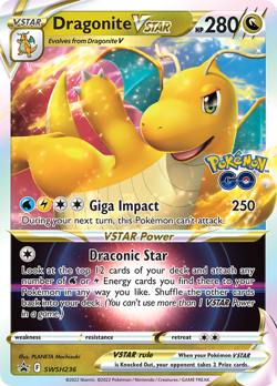 Dragonite VSTAR PR-SW SWSH236 translates to: Dragonite VSTAR PR-SW SWSH236 image