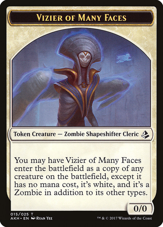 Vizier of Many Faces Token
许多面孔的宰相衍生物 image