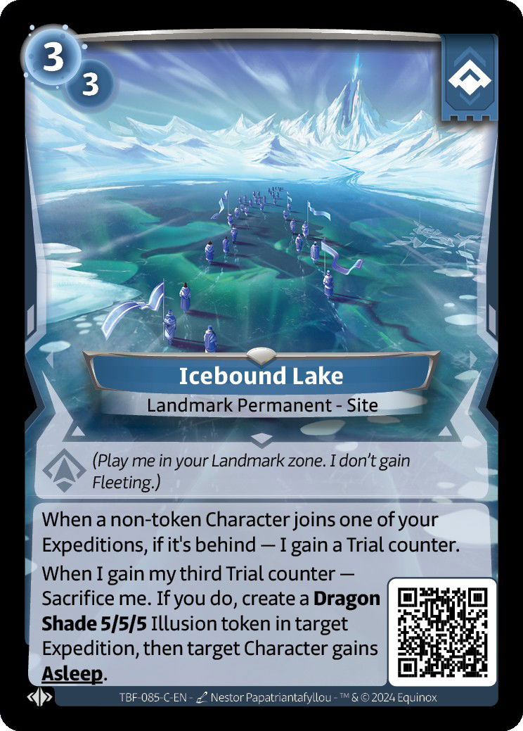 Icebound Lake C Crop image Wallpaper