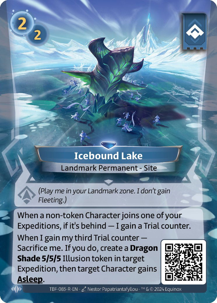 Icebound Lake R Crop image Wallpaper