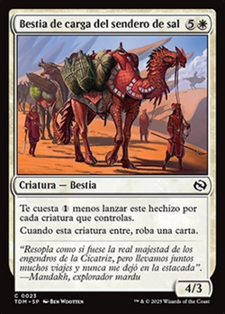 Bestia de carga del sendero de sal image