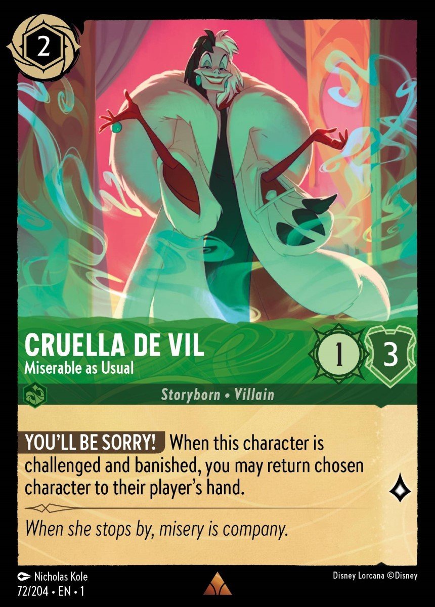 Cruella De Vil - Miserable as Usual Crop image Wallpaper