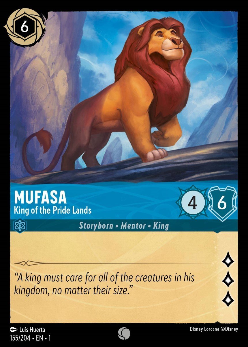 Mufasa - King of the Pride Lands Crop image Wallpaper