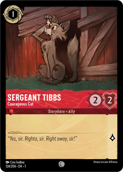 Sergente Tibbs - Gatto coraggioso