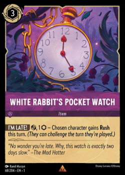 Weißes Kaninchen Taschenuhr image