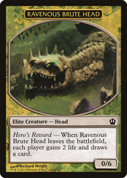 Ravenous Brute Head Token image