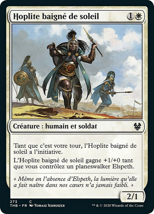 Hoplite baigné de soleil image