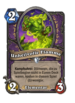 Unheilvolle Flamme